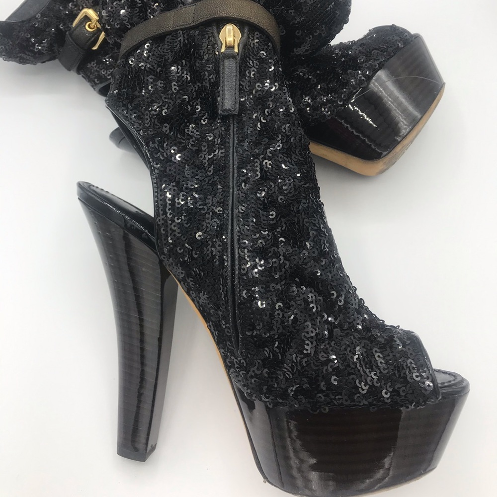 Louis Vuitton Runway Peep Toe Platform Ankle Boots - Picture 16 of 16